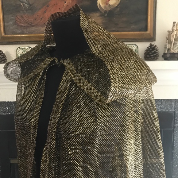 Sheer Gold Dust Woman Renaissance Cape - Picture 4 of 15